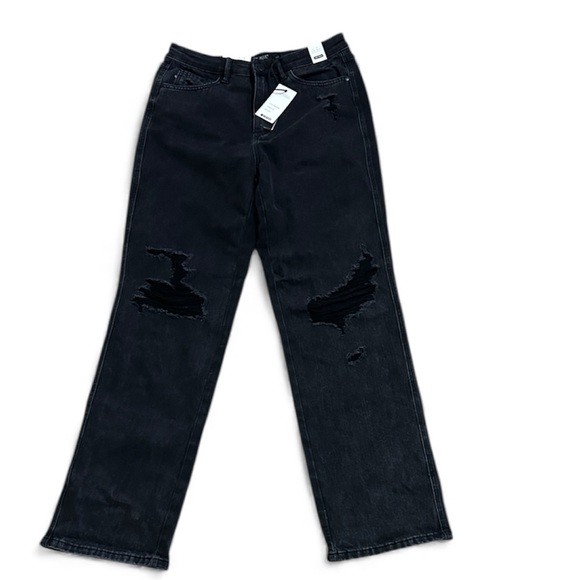 Judy Blue High Waist Rigid Front Straight Back Black Jeans, Size 9/29, NWT - Picture 1 of 9